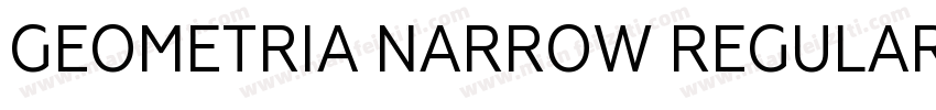GEOMETRIA NARROW REGULAR字体转换